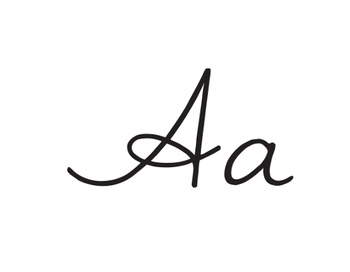 Uppercase and lowercase letter A - Vimala Alphabet font